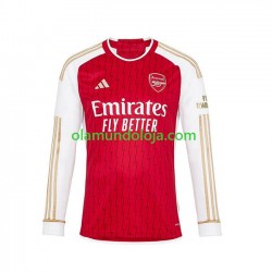 Camisola Arsenal Homem Equipamento Primeiro 2023-2024 Manga Comprida